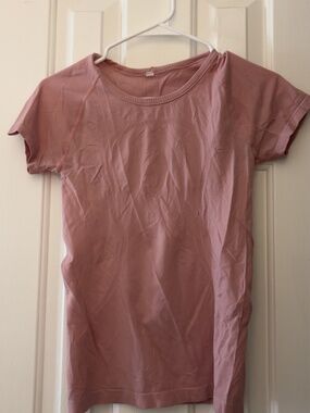 Pink Lululemon Short Sleeve Swiftly Tech